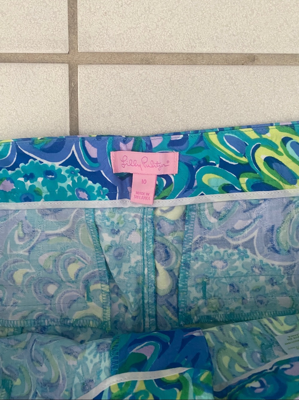 Lilly Pulitzer Kelly Skinny Ankle Pants in Lilly’s Lagoon. 10 - Picture 2 of 6
